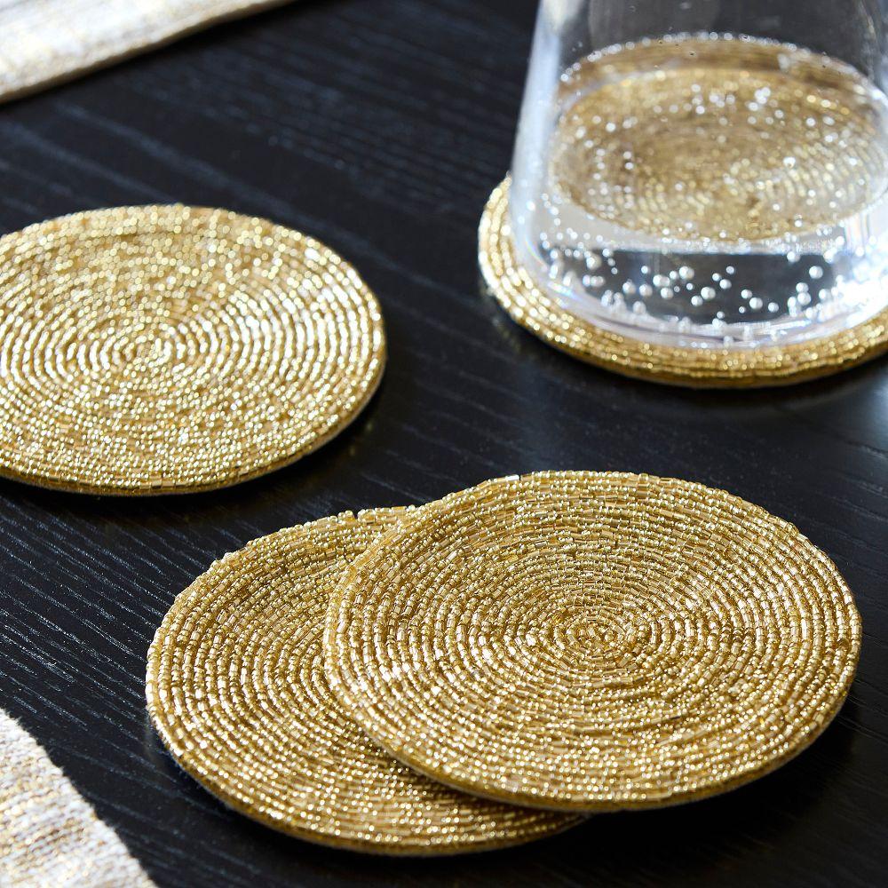 Glass Beaded Coaster Sets