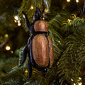 Glass Beetle Bauble – Brown