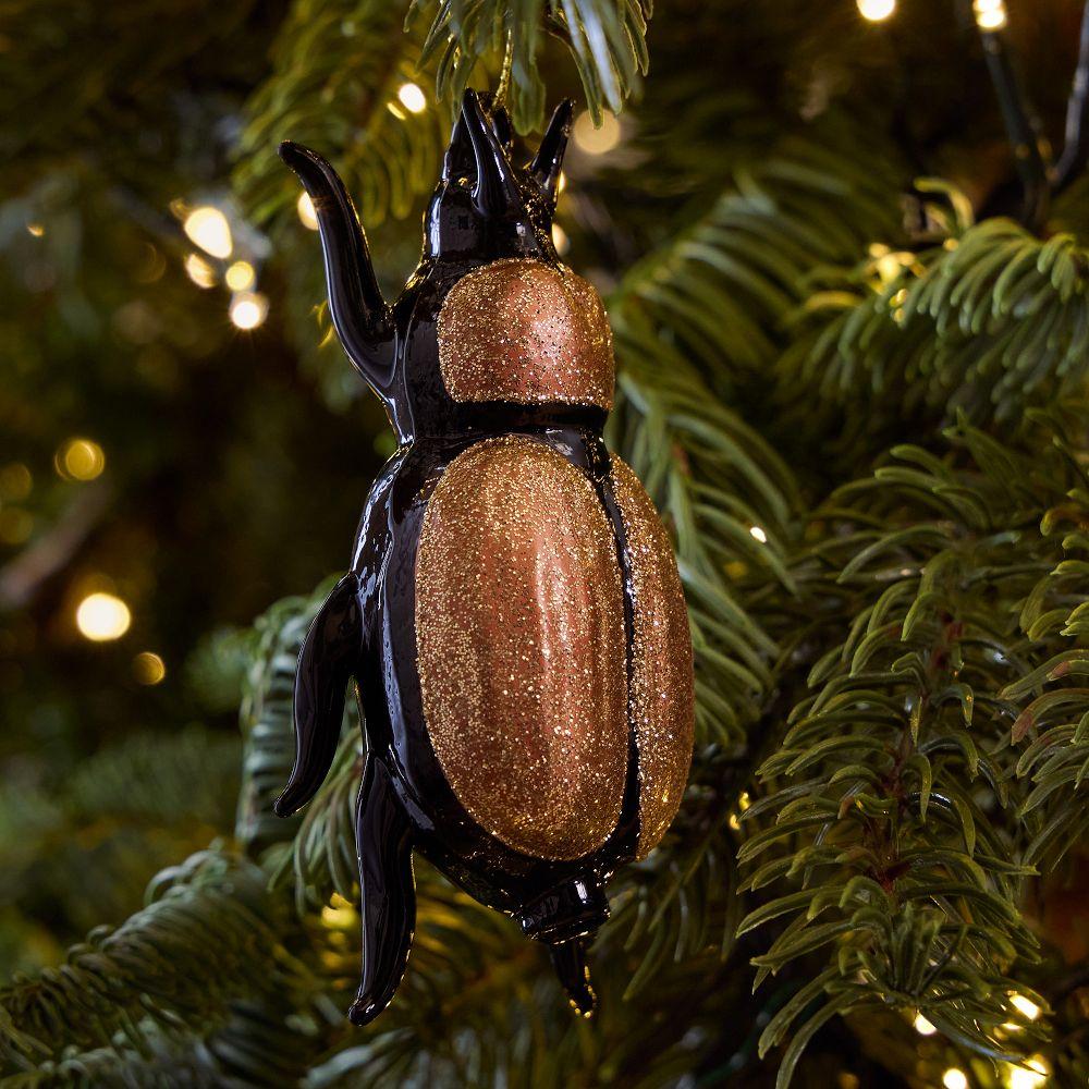Glass Beetle Bauble – Brown
