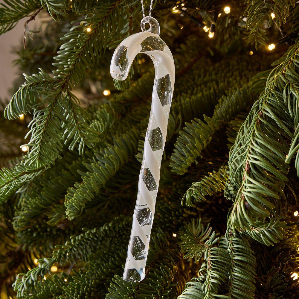 Glass Candy Cane Bauble
