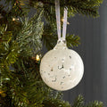Glass Confetti Ball Bauble