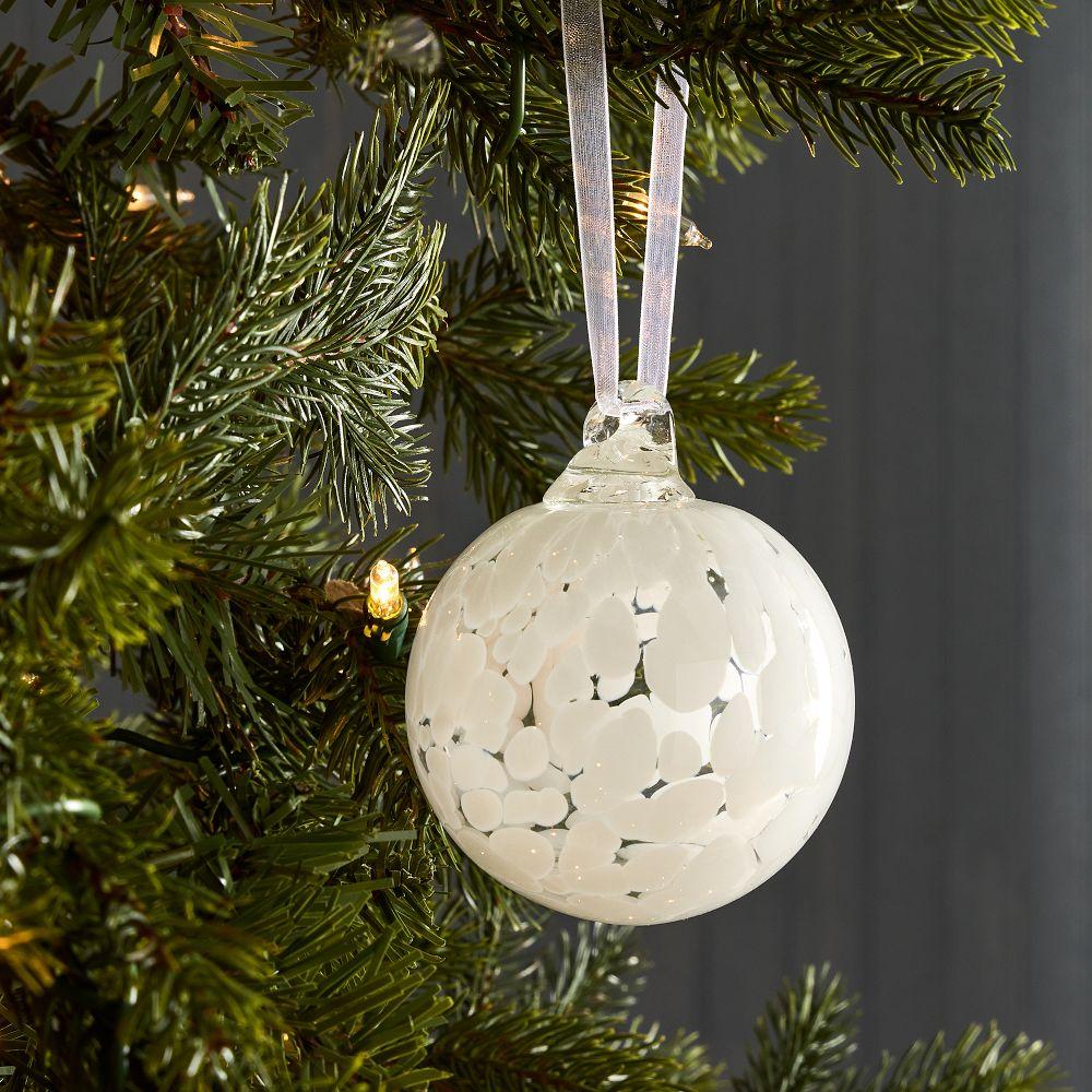 Glass Confetti Ball Bauble