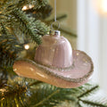 Glass Cowboy Hat Bauble