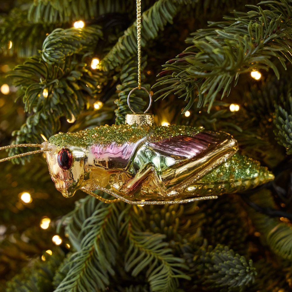 Glass Cricket Bauble