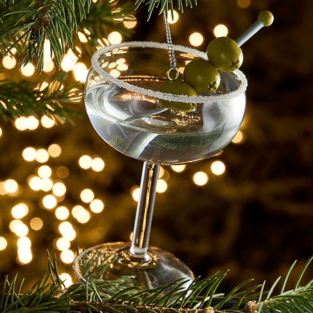 Glass Martini Bauble