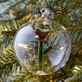 Glass Orb Cardinal Bauble