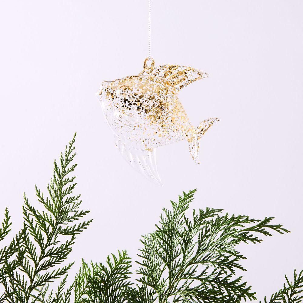 Glass Sea Creature Bauble - Goldfish