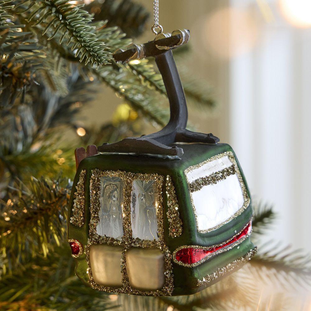 Glass Ski Gondola Bauble