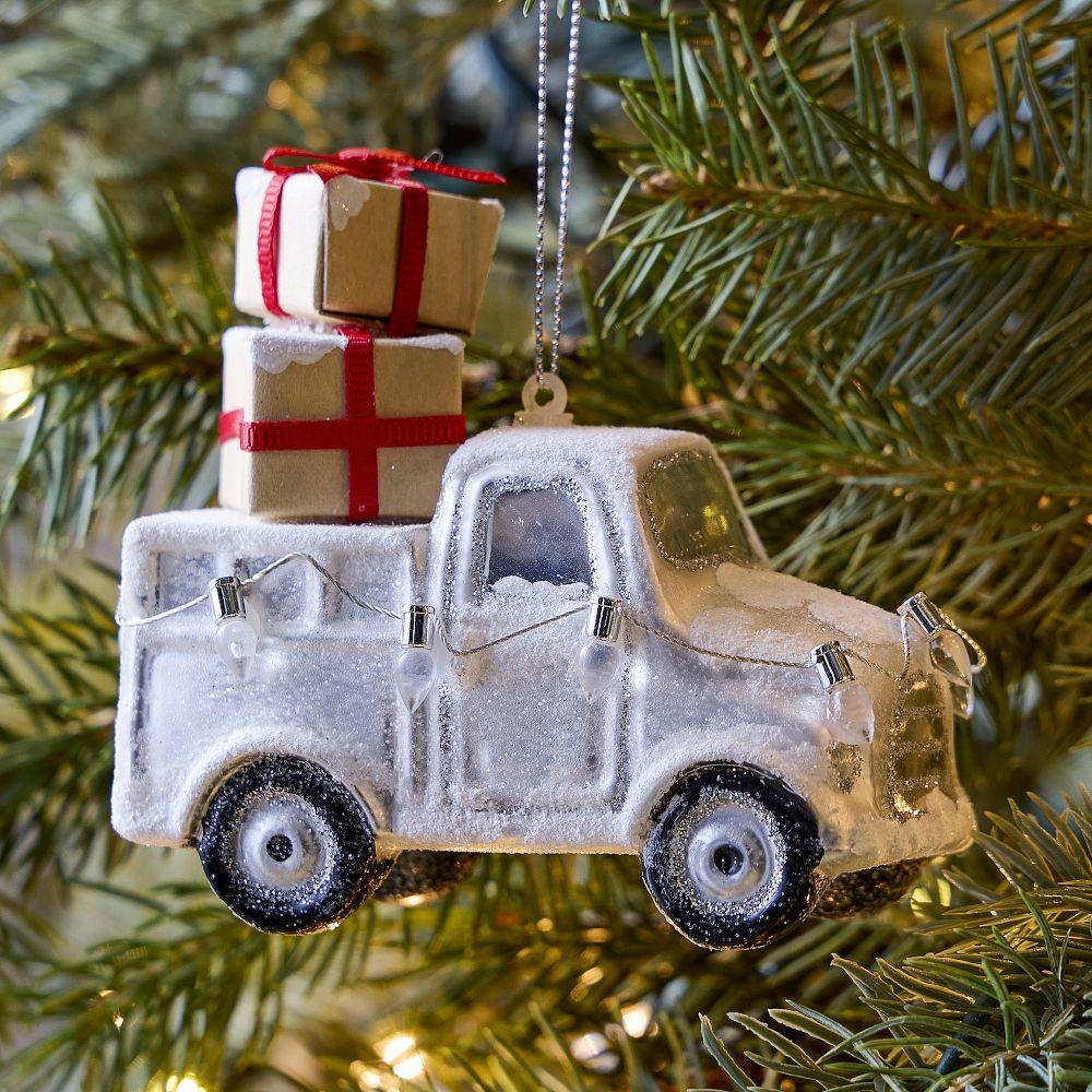 Glass Truck w/ Gifts Bauble