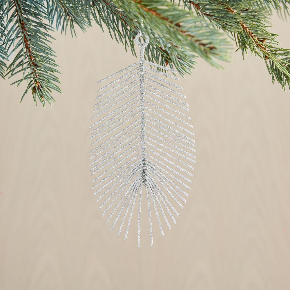 Glitter Feather Bauble