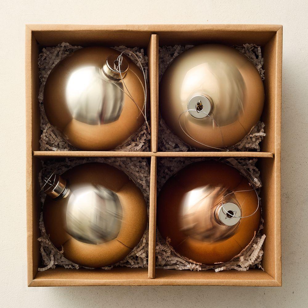 Large Gold Baubles (Set of 4)