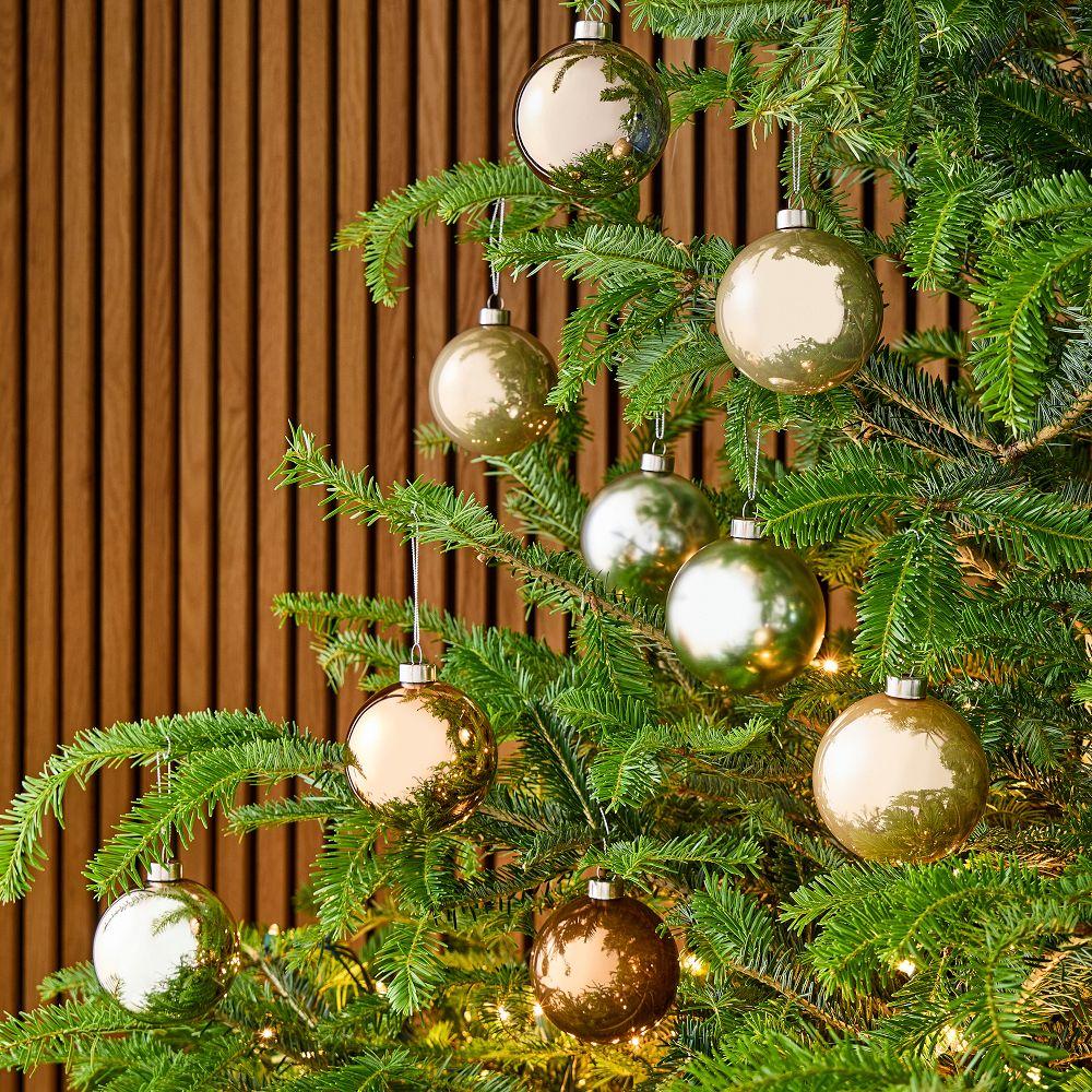 Medium Gold Baubles (Set of 9)
