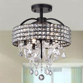 Antares 4 Light Black Semi Flush Mount