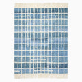 Grid Plaid Shag Rug