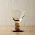 Grooved Stem Martini Glass