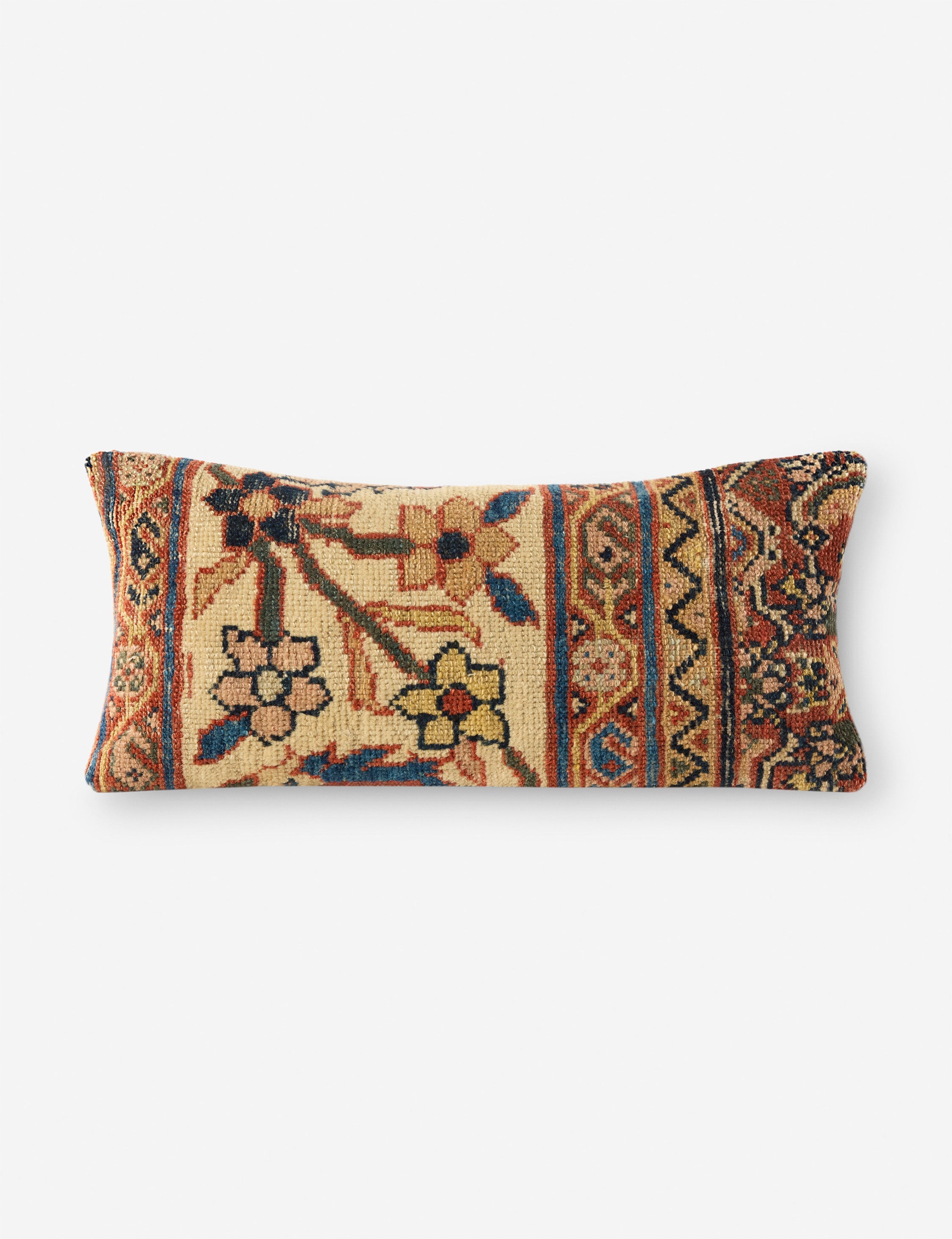 Vintage Lumbar Pillow No. 305, 12in x 26in