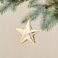 Hammered Metal Star Bauble