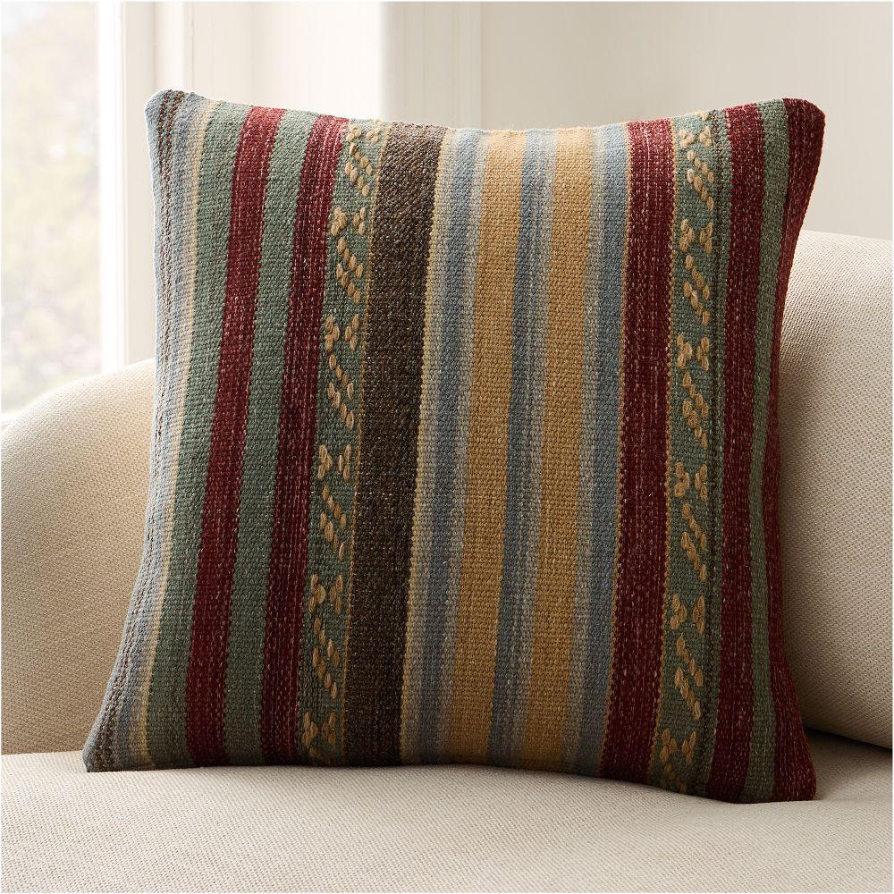 Handwoven Mixed Stripe Cushion Cover