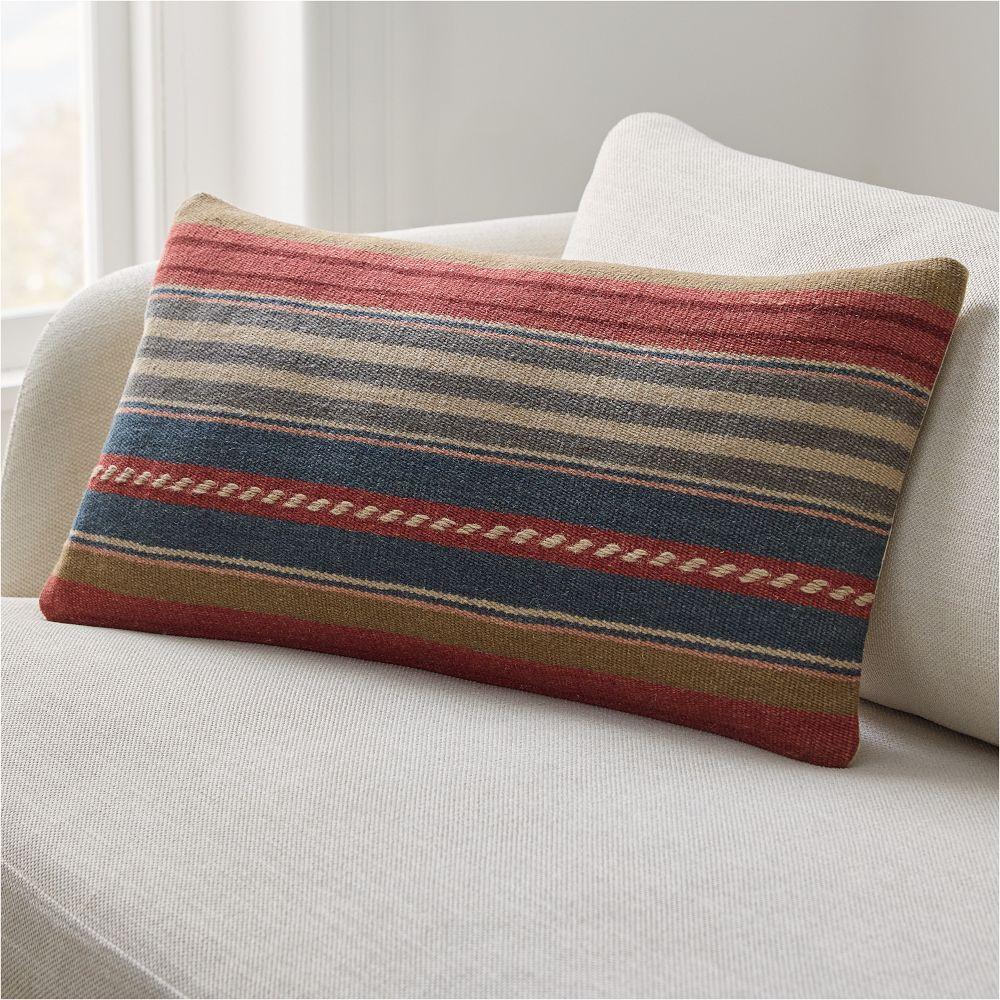 Handwoven Varied Stripe Cushion Cover