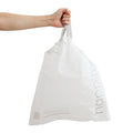 Happimess 4 Gallon 15L Drawstring Unscented Trash Can Liner White 200 Count 4 Rolls Of 50 Liners