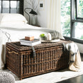 Happimess Caden 46 Wicker Storage Trunk Brown