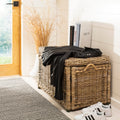 Happimess Jacob 30 Wicker Storage Trunk Gray