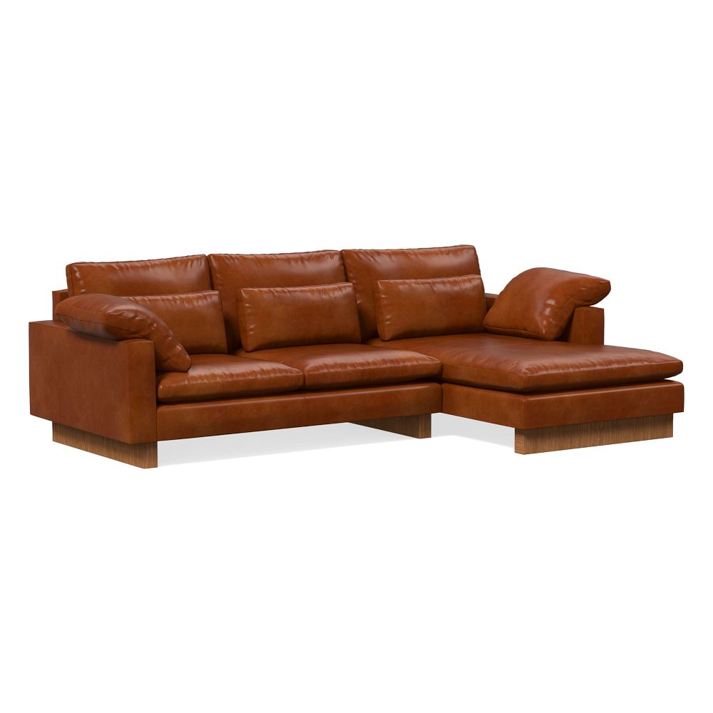 Harmony Leather 2-Piece Chaise Modular (297 cm)