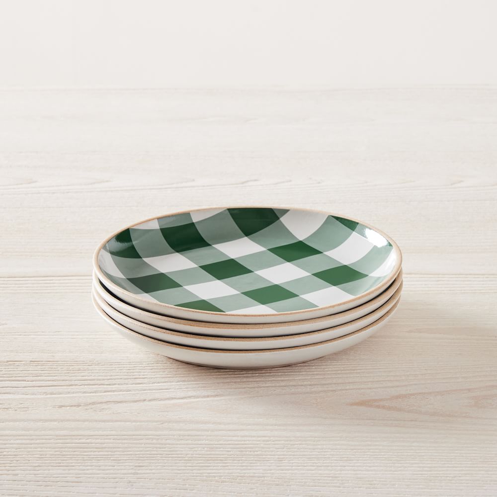 Heather Taylor Home Gingham Salad Plate (Set of 4)