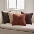 Heathered Basketweave Wool Cushion Cover