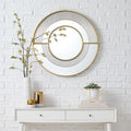 Helena Round Fluted Glass Mirror