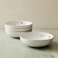 Holiday Skier Stoneware Pasta Bowl