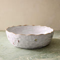 Holiday Skiers Stoneware Serving Bowl