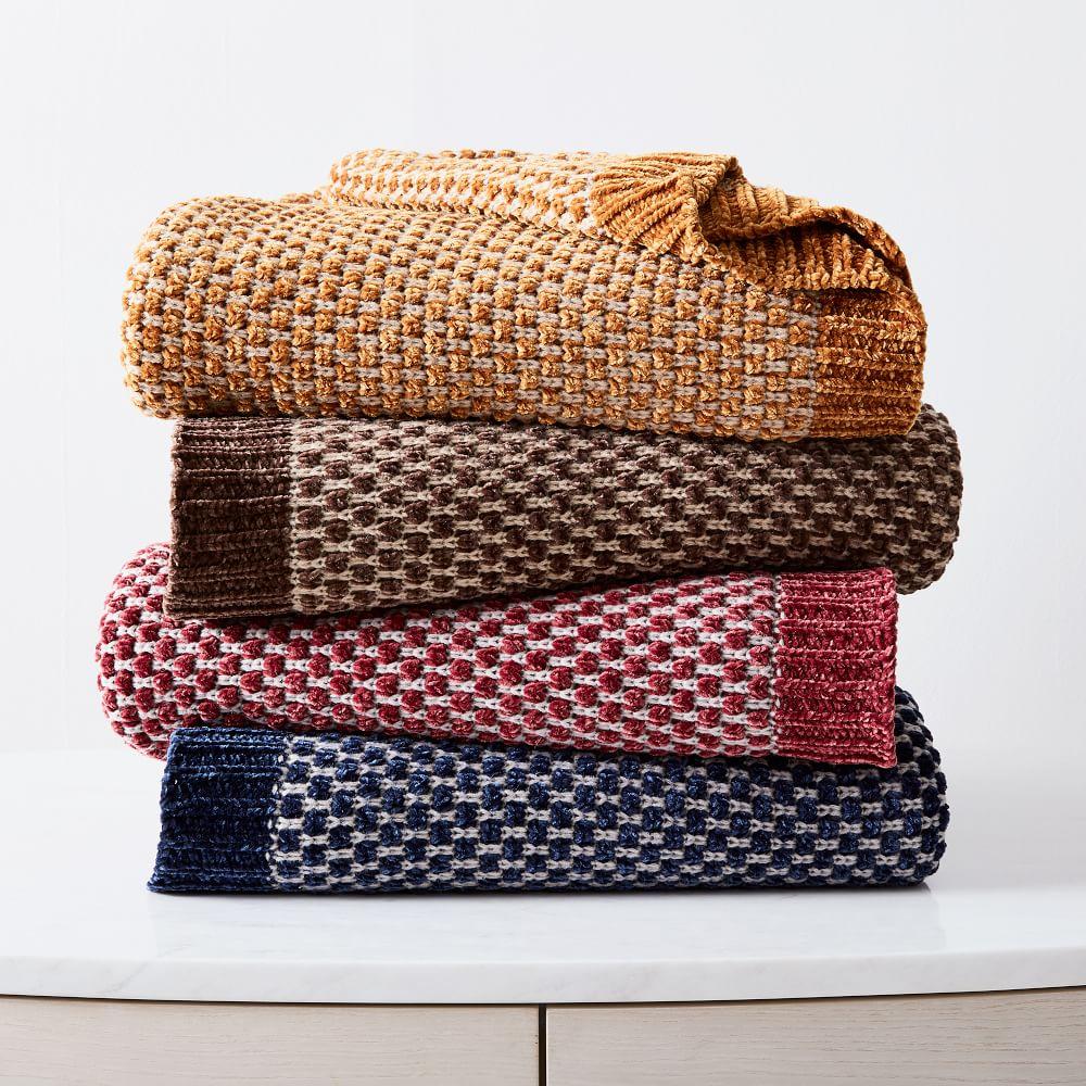 Honeycomb Chenille Throw