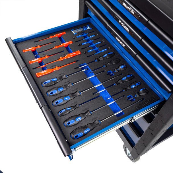 Hyundai Tool Chest 175 Piece 7 Drawer Castor Mounted Roller Cabinet | HYTC9006