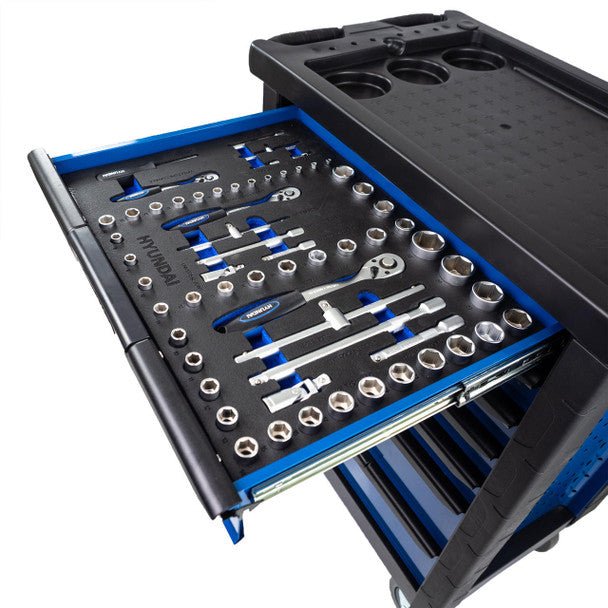Hyundai Tool Chest 175 Piece 7 Drawer Castor Mounted Roller Cabinet | HYTC9006