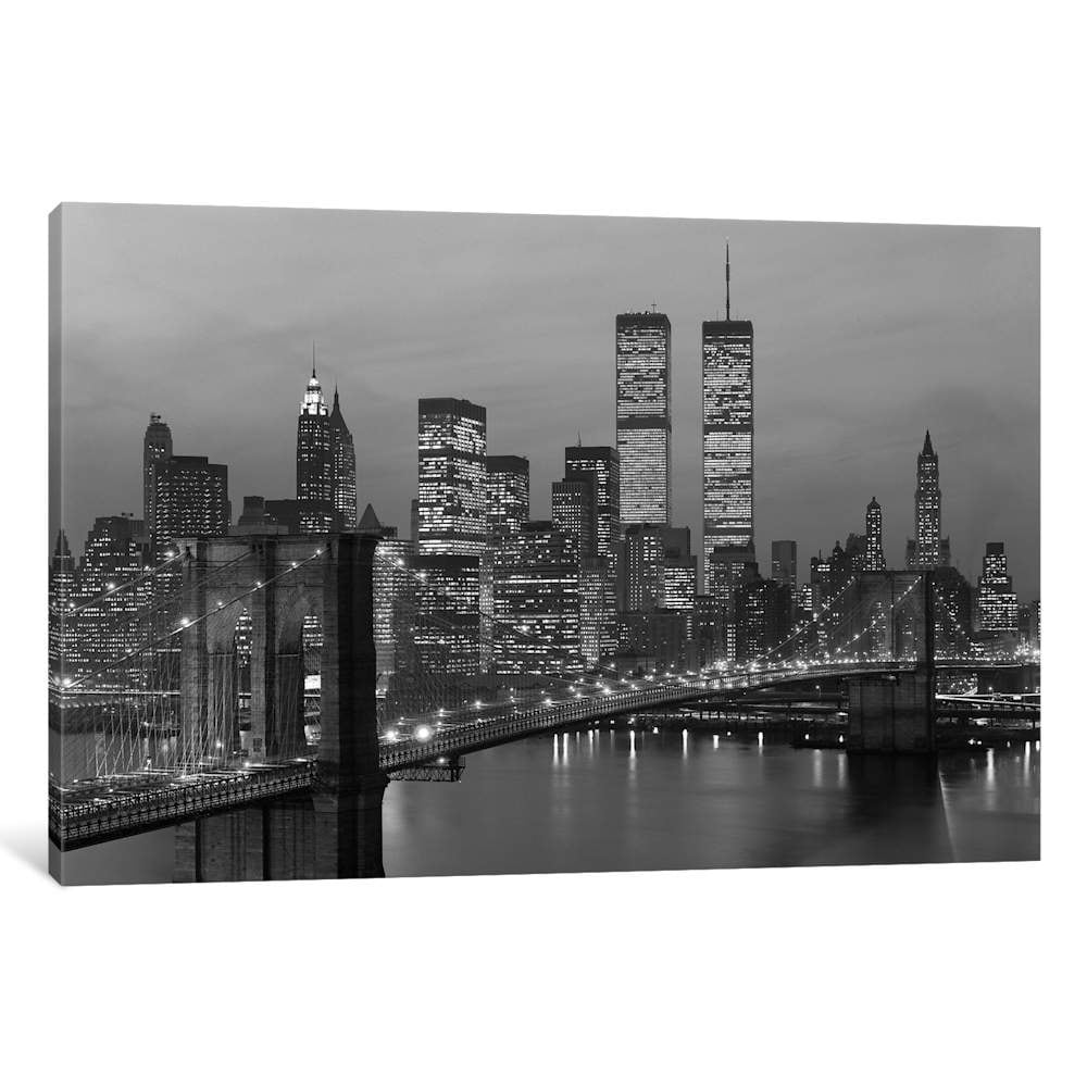 Icanvas 1980S Manhattan Skyline Nyc By Vintage Images