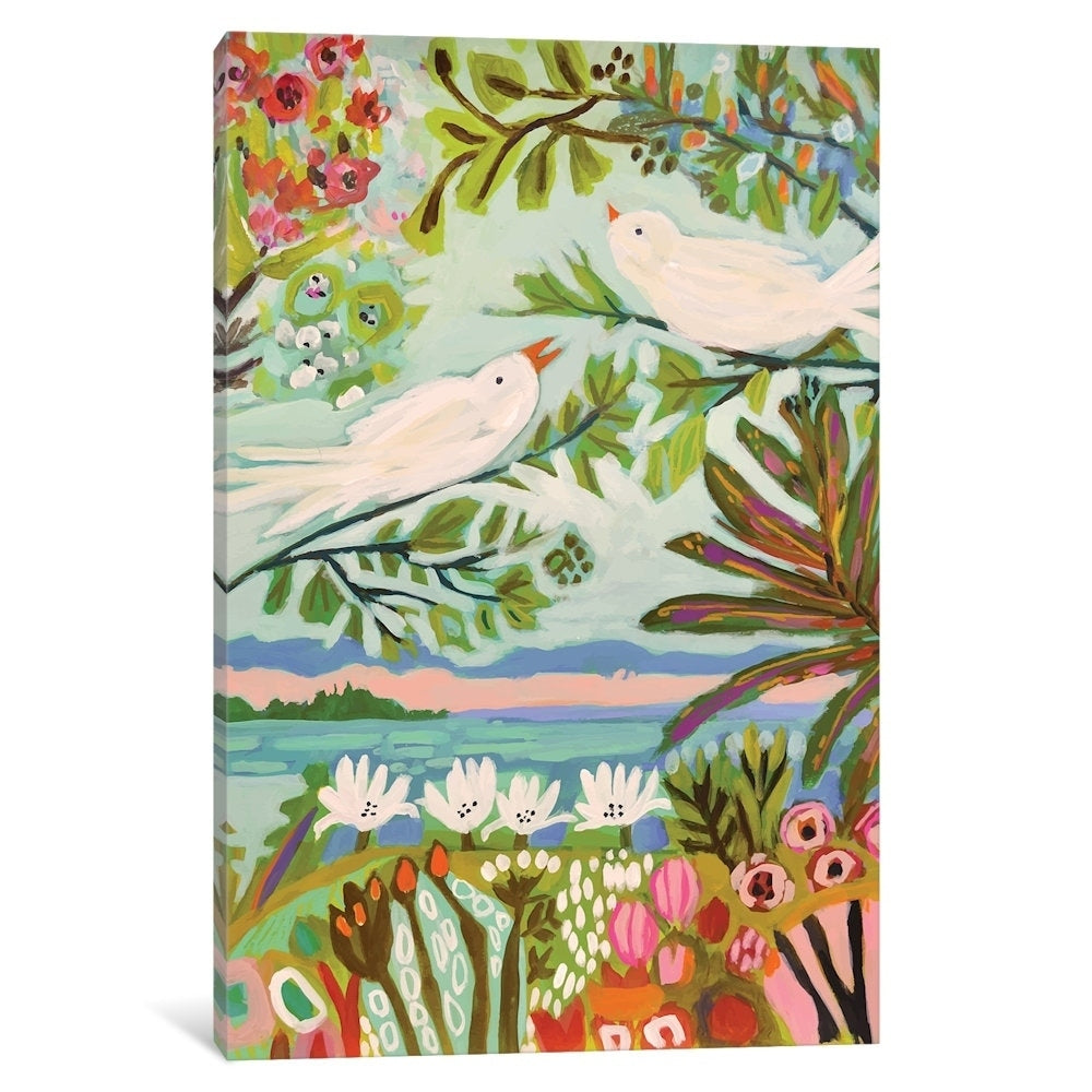 Icanvas Birds In The Garden I By Karen Fields