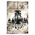 Icanvas Black Chandelier By Icanvas Canvas Print