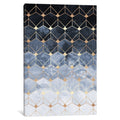 Icanvas Blue Hexagons Diamonds By E. Fredriksson Canvas Print