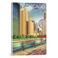 Icanvas Chicago I By Old Red Truck