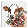 Icanvas Christmas Cow By Anne Tavoletti