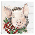 Icanvas Christmas Pig By Anne Tavoletti