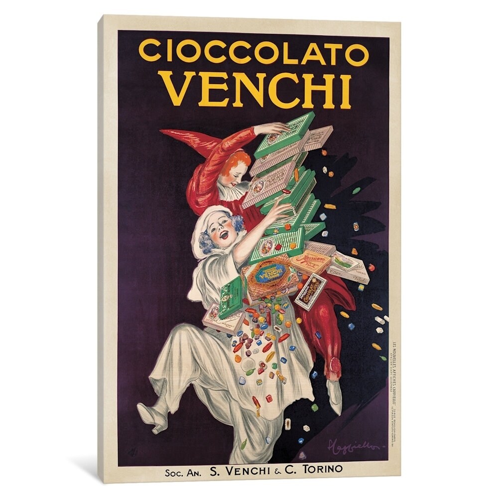 Icanvas Cioccolato Venchi By Leonetto Cappiello Canvas Print