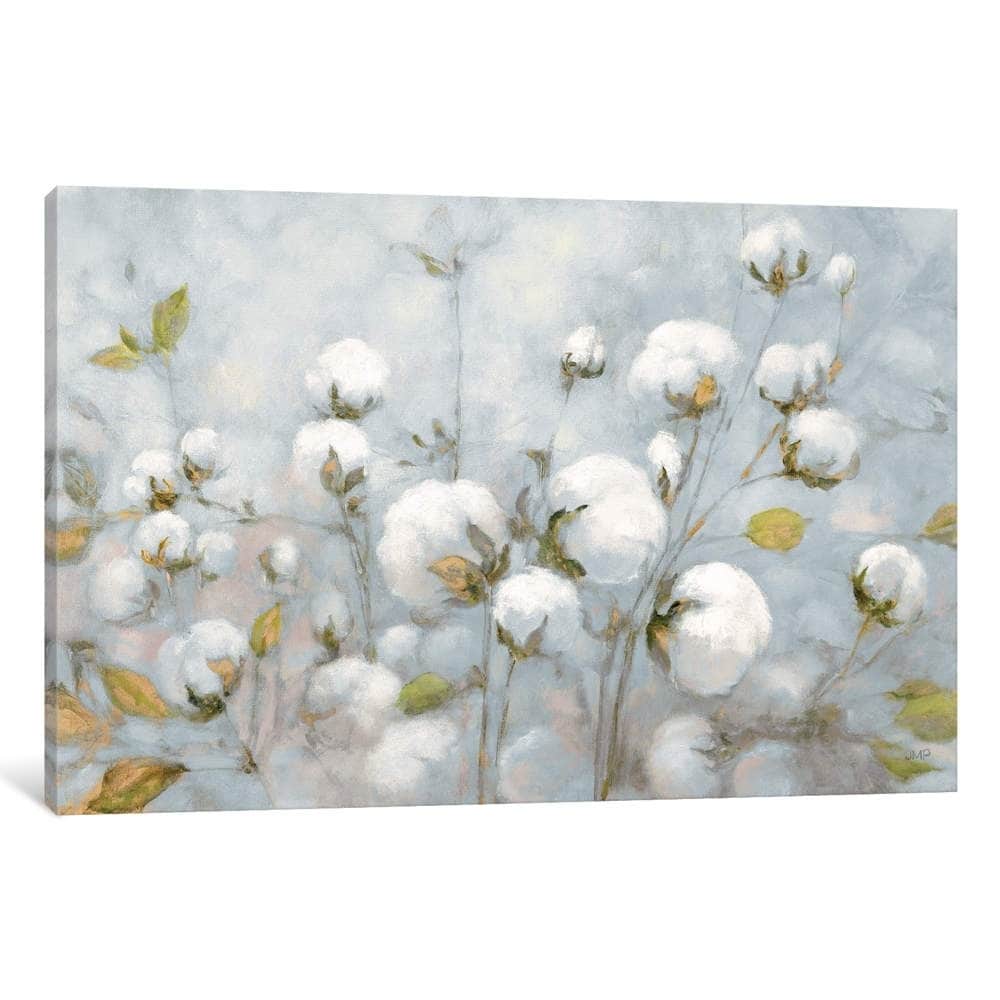Icanvas Cotton Field In Blue Gray By Julia Purinton
