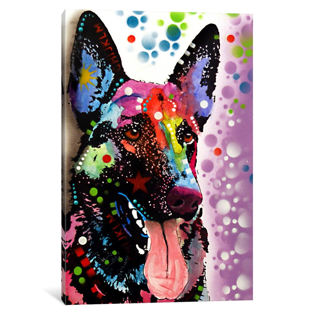Icanvas German Shepherd By Dean Russo Canvas Print