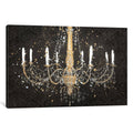 Icanvas Grand Chandelier Black I By James Wiens Canvas Print