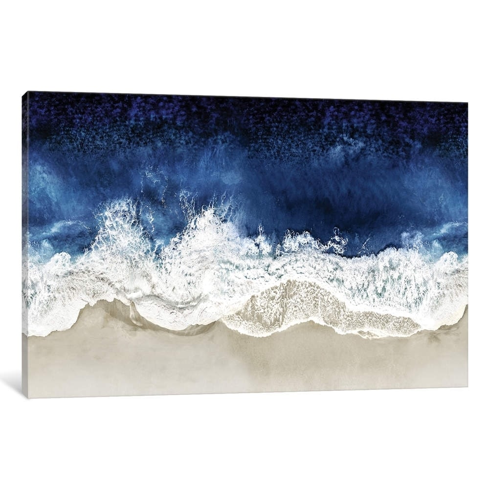Icanvas Indigo Waves From Above Ii By Maggie Olsen