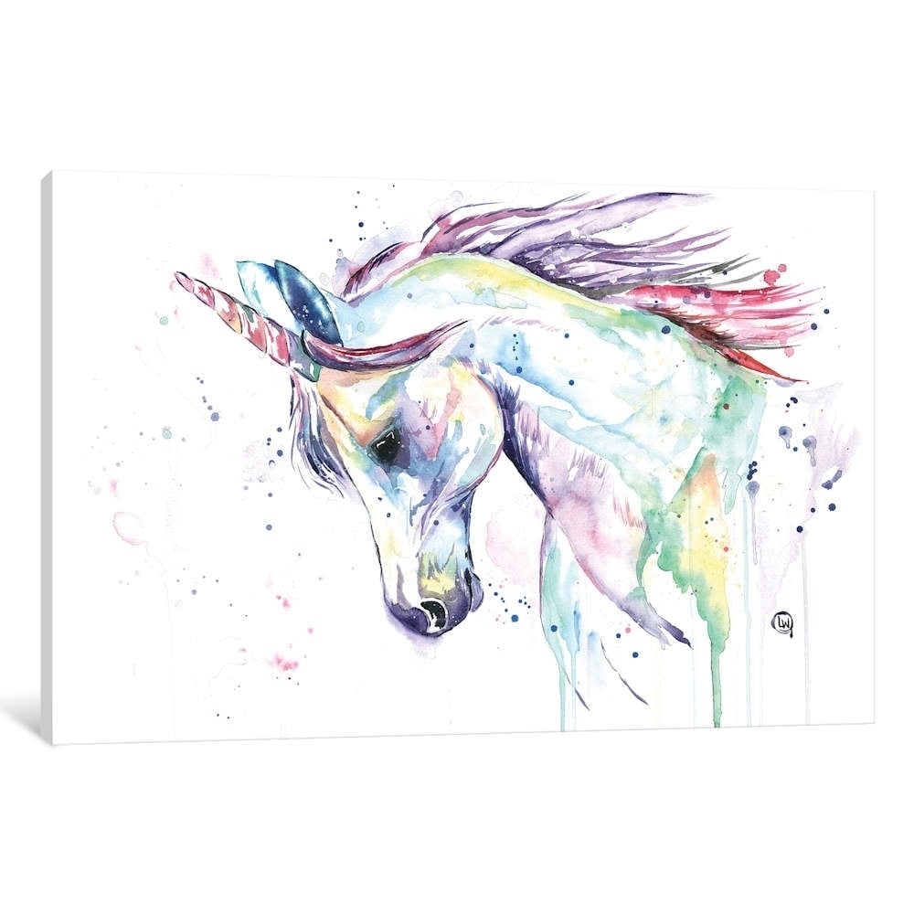 Icanvas Kenzies Unicorn By Lisa Whitehouse