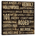 Icanvas La In Words By Luke Wilson Canvas Print