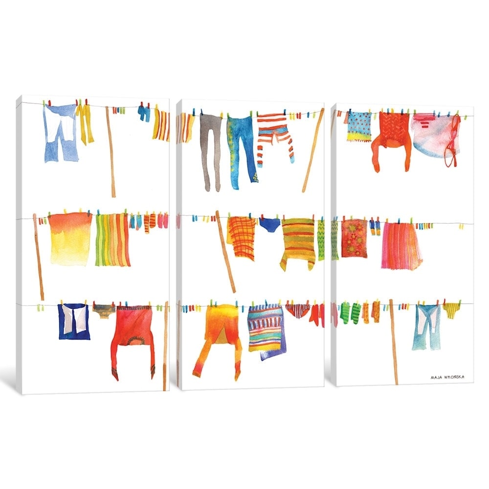 Icanvas Laundry By Maja Wronska Canvas Print